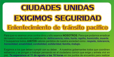 Vecinos de Canelones se movilizan esta tarde en reclamo de mayor seguridad