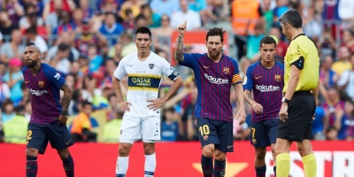 Contundente victoria del Barcelona ante Boca Juniors