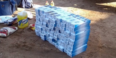 Incautaron 3000 cajas de cigarrillo y mercadera de contrabando en Cerro Largo
