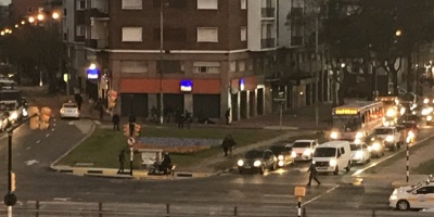 Cinco heridos en asalto a remesa de banco en Avenida del Libertador