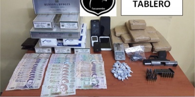  Desarticularon organizaci�n que abastec�a bocas de drogas en Tacuaremb�