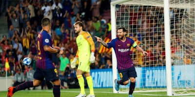 Messi brilla en inicio de la Liga de Campeones