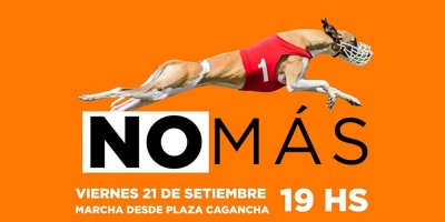 Realizaron marcha contra las carreras de galgos