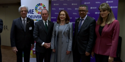 Bloomberg y la princesa de Jordania felicitaron a V�zquez por el premio H�roe de la Salud P�blica