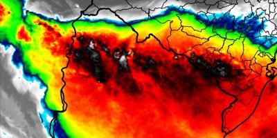 Tormenta que azota al pa�s se desplaza al noroeste e ingres� a Brasil
