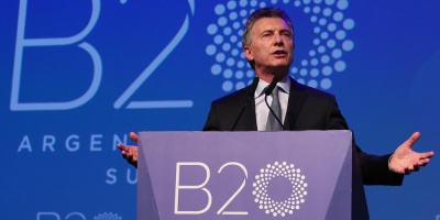 Macri pide consensos para desarrollo sostenible en reuni�n de juristas de G20