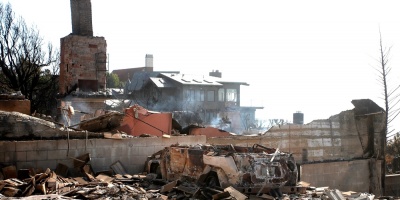 Los ricos y famosos tambin sufren los incendios de California