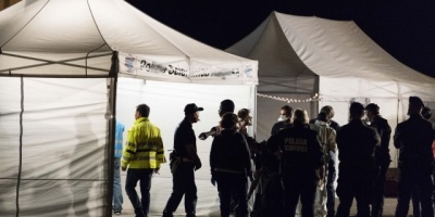 Disturbios en campamento humanitario de venezolanos en Bogot por alimentos