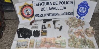 Detuvieron a tres personas en Lavalleja tras incautacin de armas y drogas