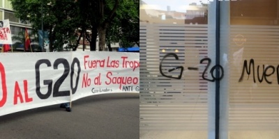 Formalizaron a los dos detenidos por los incidentes en marcha del G20