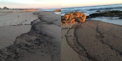 Nuevos derrame de petrleo en playas del este de Maldonado