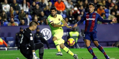 Surez anota en goleada de Barcelona