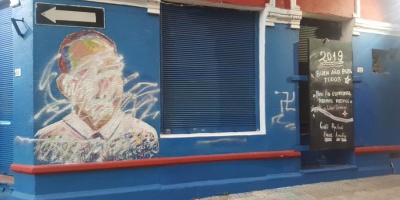 Vandalizaron la fachada de un comit de base frenteamplista
