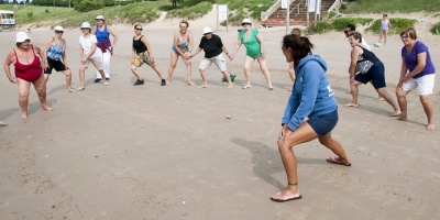 Realizan pilates y zumba en playas Ramrez y Pocitos