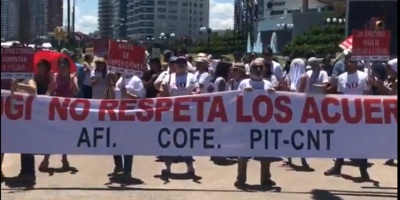 Movilizacin del sindicato de la DGI afecta la circulacin en Punta del Este