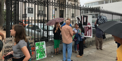 Realizaron movilizacin en rechazo a tren y planta de UPM ante Institucin de Derechos Humanos