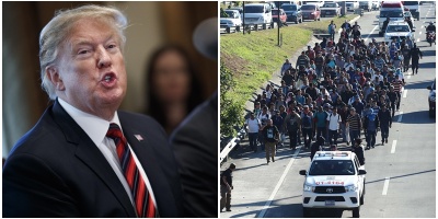 Trump critica a Mxico "por no hacer nada" para detener caravana de migrantes