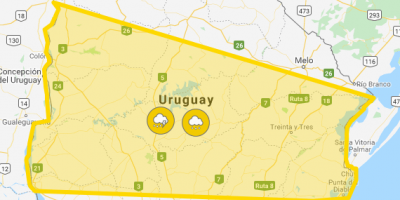 Alerta amarrilla se reduce a 13 departamentos