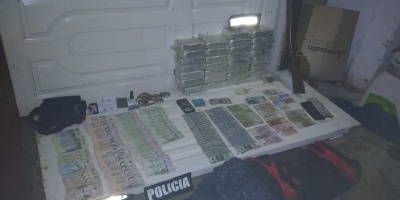 Formalizaron a dos uruguayos y un argentino que intentaban ingresar 30 kilos de droga