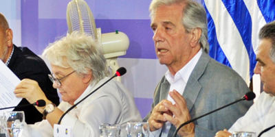 Vzquez repudi insultos contra Topolansky al finalizar el Consejo de Ministros