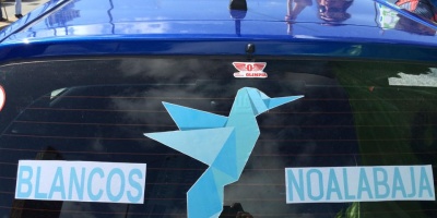 Blancos por el NO a la baja intensifican campa�a