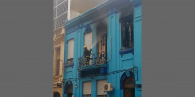 Un Incendio afect las instalaciones del Hotel Metro ubicado en Colonia y Javier Barrios Amorin