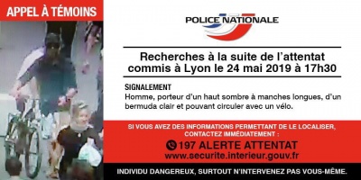 La polica francesa difundir nuevas fotos del autor de la explosin de Lyon