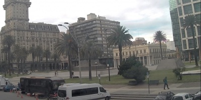 Rodaje afect circulacin en Plaza Independencia