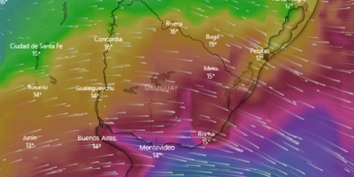 Rige una alerta naranja por vientos fuertes y muy fuertes para el sur del pa�s 