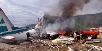 Al menos dos muertos al estrellarse un avin de pasajeros en el este de Rusia