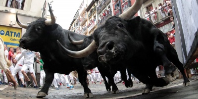 Cinco personas heridas en el primer encierro de San Ferm�n