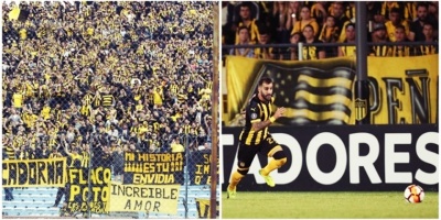 Pe�arol golea a Boston River y sigue a paso de campe�n