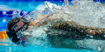Caeleb Dressel, dos oros en 34 minutos en el d�a de Estados Unidos