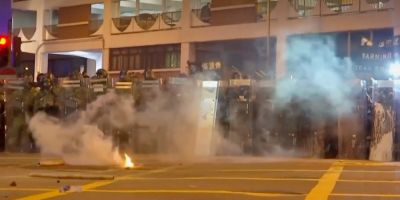 Una nueva manifestacin prohibida en Hong Kong deja 49 detenidos y 16 heridos