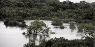 Fuerza A�rea debi� rescatar a dos personas tras la crecida de un arroyo en Florida