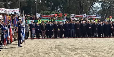 Con protestas contra UPM se desarroll el acto por la Declaratoria de la Independencia