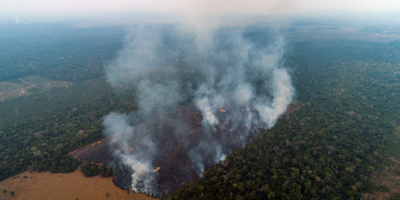 Alertan a la poblacin por efectos del humo de incendios en la Amazonia