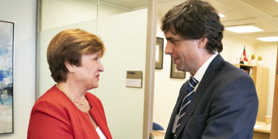 Georgieva se re�ne en su primer d�a en el FMI con ministro argentino Lacunza
