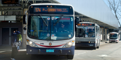 La velocidad promedio de los mnibus en Montevideo es entre 16 y 18 kilmetros por hora