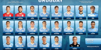 Surez, Cavani y De Arrascaeta ausentes de la lista de Tabrez