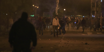 La Polica Boliviana dispers protestas ante un mitin de Evo Morales