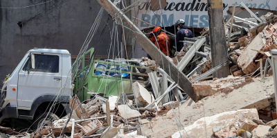 Confirman 2 muertos y 9 desaparecidos en el derrumbe de un edificio en Brasil