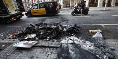 Disturbios nocturnos en Barcelona se saldan con 182 heridos