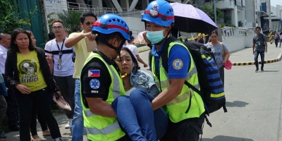 Al menos 5 muertos y 70 heridos por sesmo de magnitud 6,6 en sur Filipinas