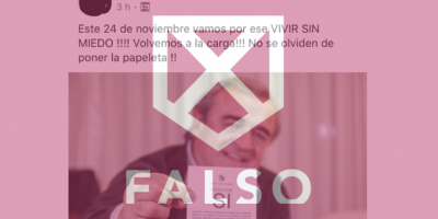 Es falso que se pueda volver a votar por la reforma Vivir sin miedo, como afirma un posteo