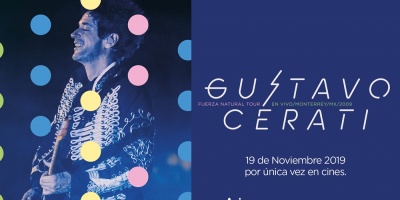 Llega a la pantalla grande Fuerza Natural Tour: Gustavo Cerati en vivo en Monterrey, MX, 2009