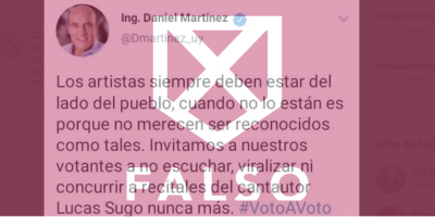 As se construy el tuit falso de Martnez sobre Lucas Sugo