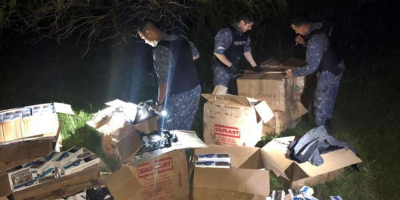 La Armada incaut 1268 cartones de cigarrillos en presunta infraccin en Salto