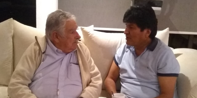 Jos Mujica se encontr este lunes con Evo Morales en Mxico