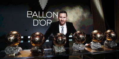 El futbolista argentino Lionel Messi recibi su sexto Baln de Oro